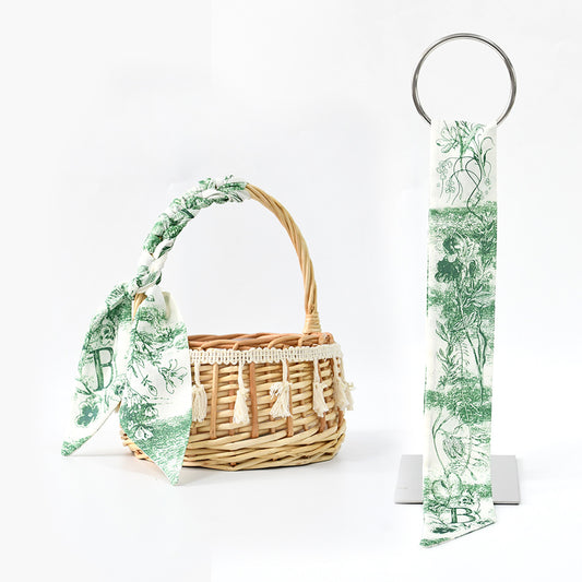 26 letter tarot card small ribbon scarf tied bag holiday gift box versatile headband decoration small scarf