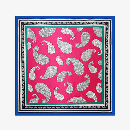 Simple All-Matching 90cm Square Scarf Headscarf Paisley Silk Scarf Women's Shawl