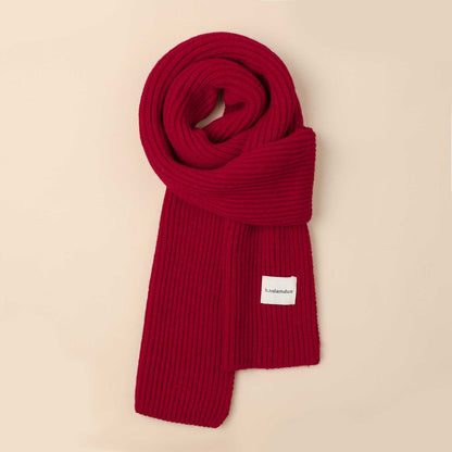 New Christmas Scarf for Women, Versatile, Brightening, Imitation Cashmere Reindeer Scarf, New Year Red Scarf