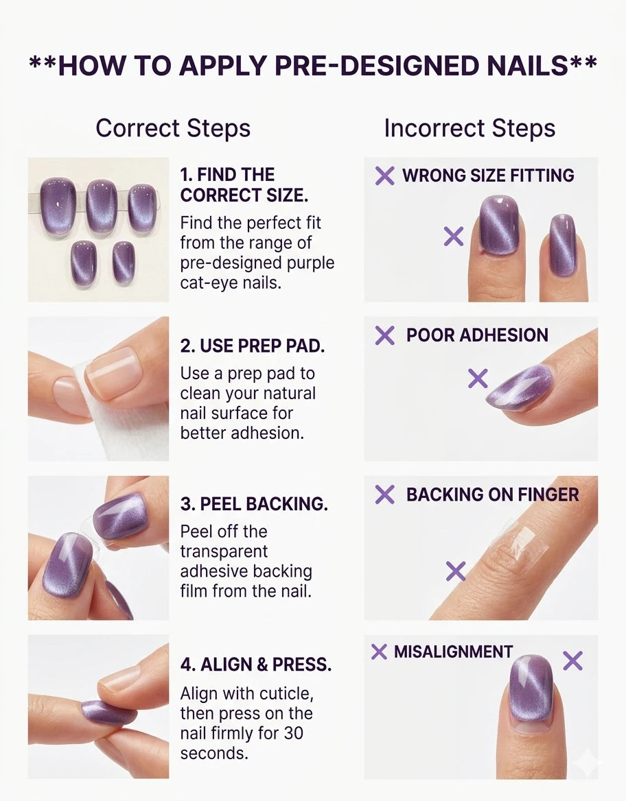 press on nail tutorial