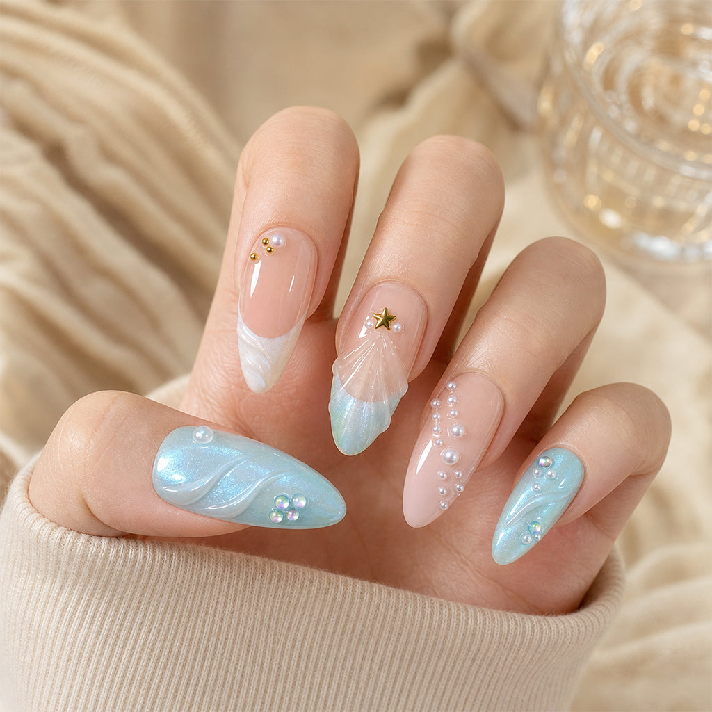 Ocean Dream Pearl Long Almond - Model