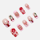 Cherry Bow Sweet Short Square - Product
