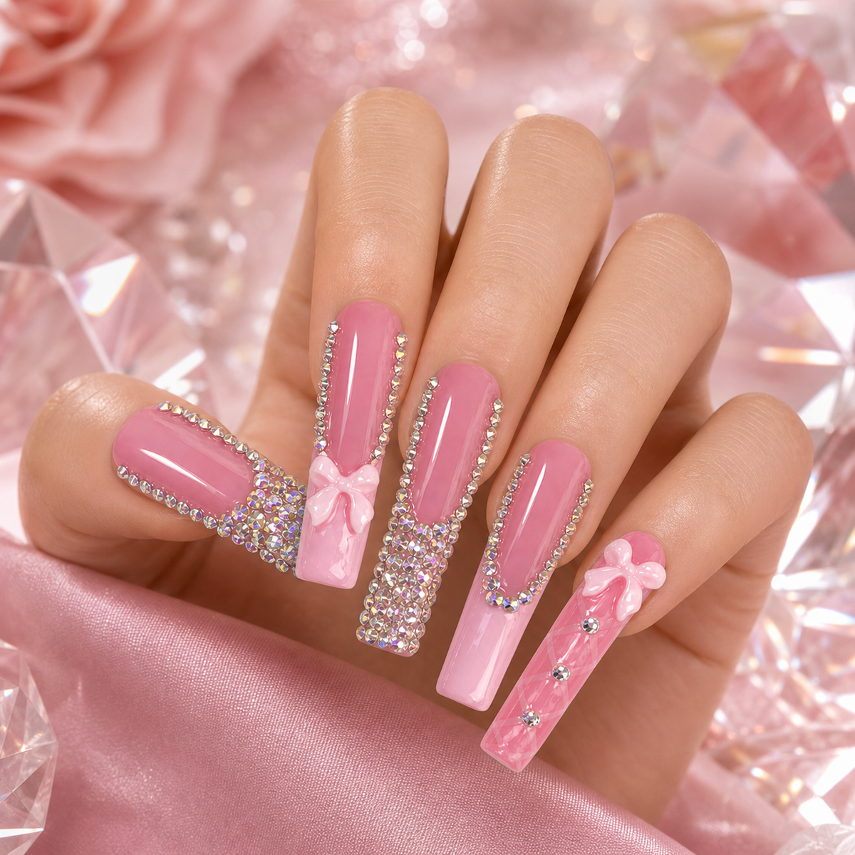 Pink Diamond Bow Luxe - Model