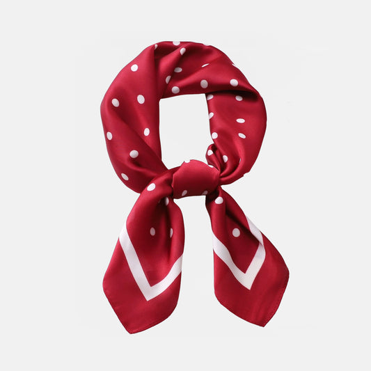 red silk neck scarf 70*70 for women