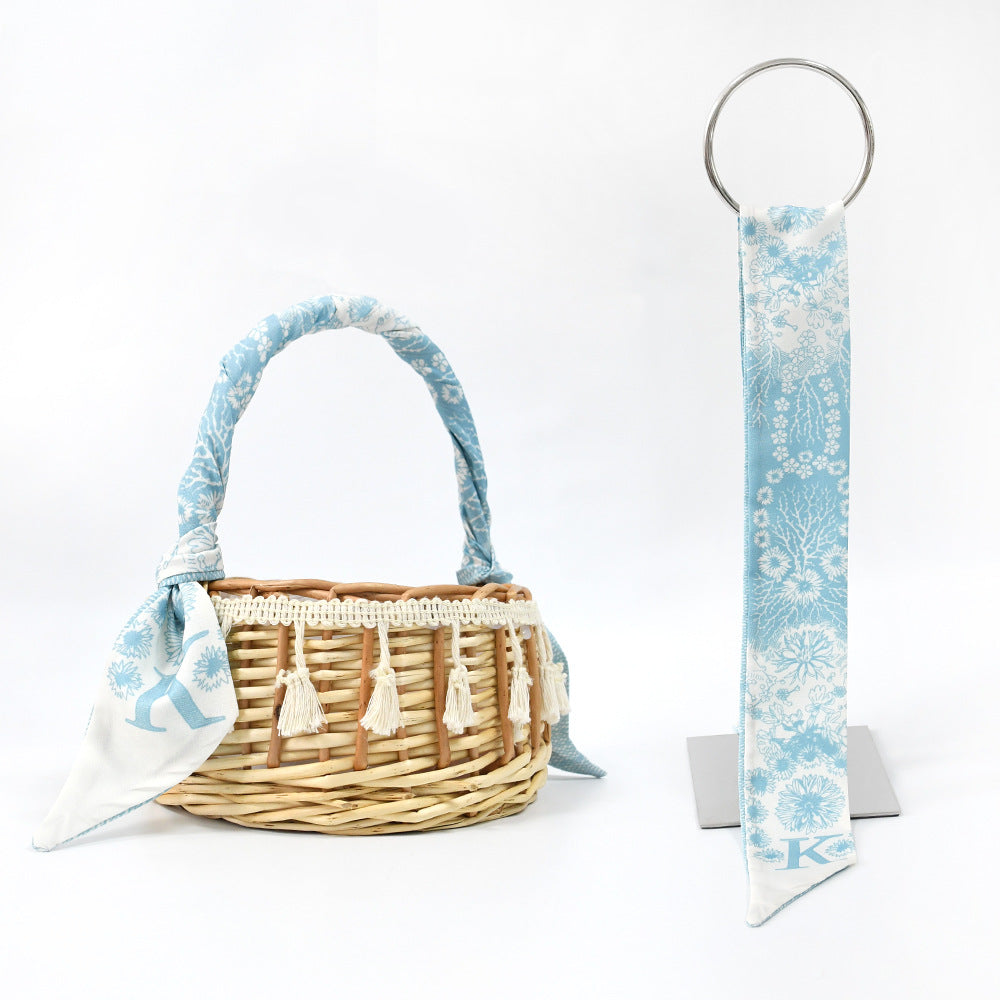 26 letter tarot card small ribbon scarf tied bag holiday gift box versatile headband decoration small scarf