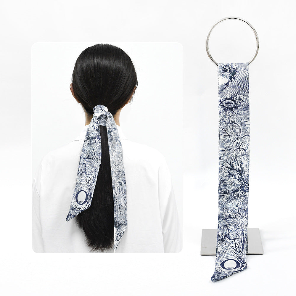 26 letter tarot card small ribbon scarf tied bag holiday gift box versatile headband decoration small scarf