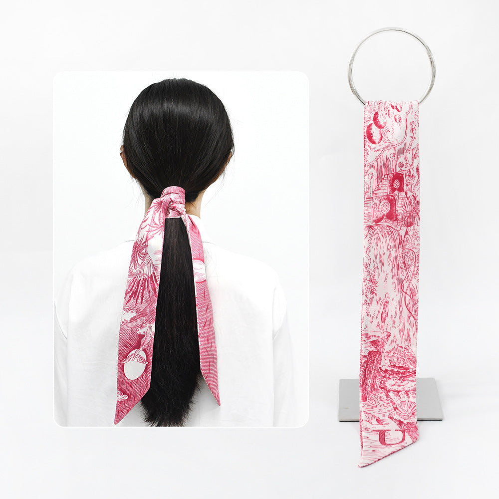 26 letter tarot card small ribbon scarf tied bag holiday gift box versatile headband decoration small scarf