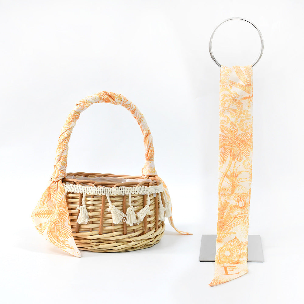 26 letter tarot card small ribbon scarf tied bag holiday gift box versatile headband decoration small scarf