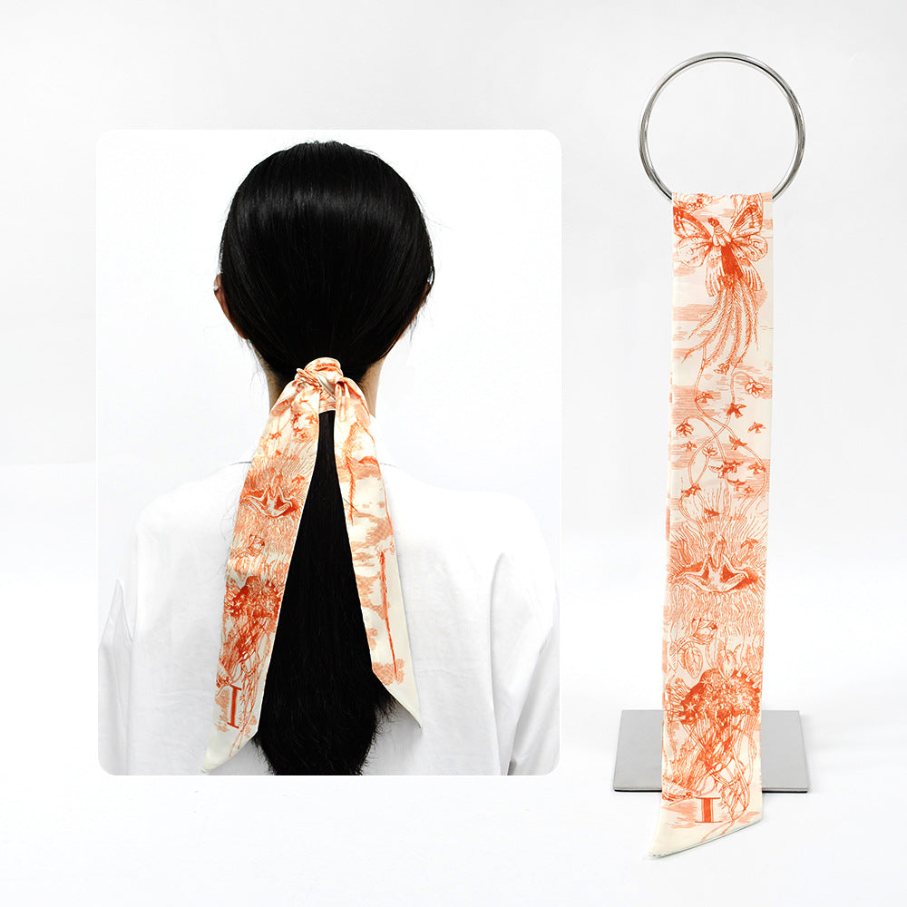 26 letter tarot card small ribbon scarf tied bag holiday gift box versatile headband decoration small scarf